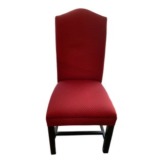 Pottery Barn Upholstered Solid Back Dining Chair For Sale