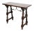 Spanish Antique Spanish Colonial 19th C. Trestle Table With Iron Stretcher For Sale - Image 3 of 3