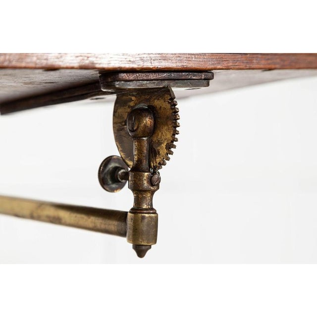 19th Century English Brass Reading Stand Table, 1880 For Sale - Image 4 of 12