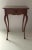 French Small Inlaid Game Board Cabriole Leg One Drawer Side Table For Sale - Image 4 of 7