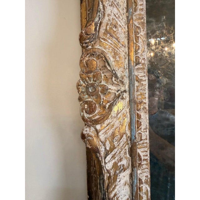 Camel 19th Century French Louis Philippe Giltwood Mirror With Original Mercury Glass For Sale - Image 8 of 9
