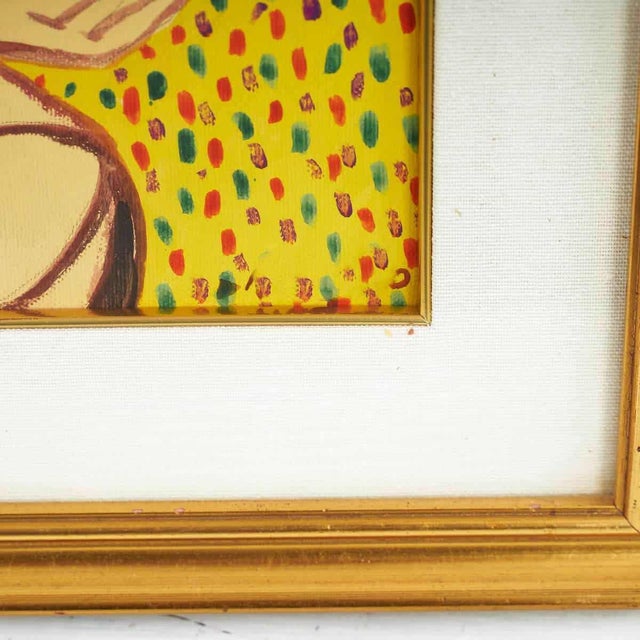 Homage to Migneco, academic work on canvas