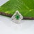 2020s 1.9Ct Tsavorite Garnet Ring With Natural Diamond Accents: Solid 14k Gold, 9x7mm, Size 6.75 For Sale - Image 5 of 9