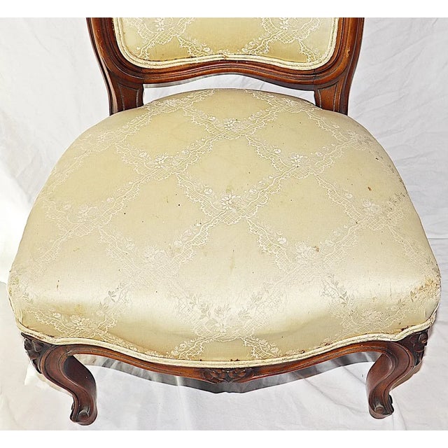 Late 19th Century Antique French Louis XV Style Child's Chair For Sale - Image 5 of 9