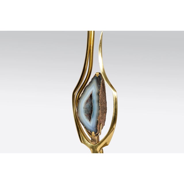 Metal Sculptural Table Lamps by Willy Daro, 1978, Set of 2 For Sale - Image 7 of 9