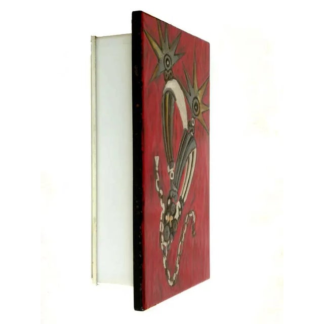 Enamel metal White Acrylic glass Perfect condition Perfect working order h: 40 cm w: 10 cm European Plug (up to 250V).The...