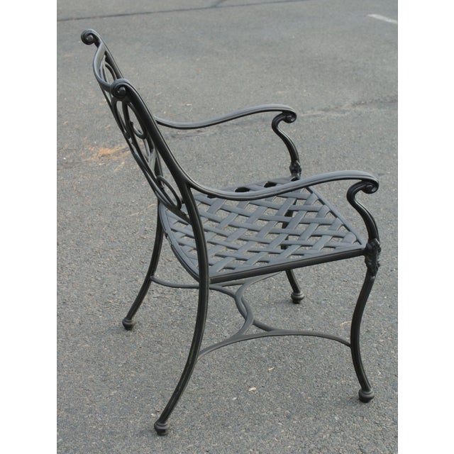 Woodard Landgrave Cast Aluminum Patio Dining Set, Table + Chairs Set