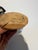 Late 20th Century Vintage Folk Art Hand-Carved Wood Shorebird & Pelican Sculptures - Pair For Sale - Image 5 of 6