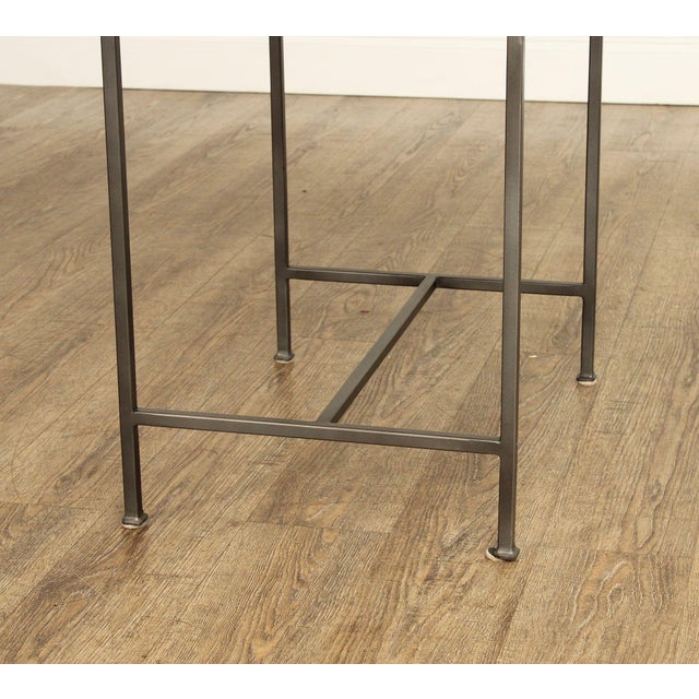 Industrial Style 'Simien' Iron End Table For Sale - Image 10 of 12