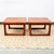 Mid-Century Modern 1960s Mid Century Danish Modern End Tables Side Nightstands Teak Square Niels Bach MCM For Sale - Image 3 of 12