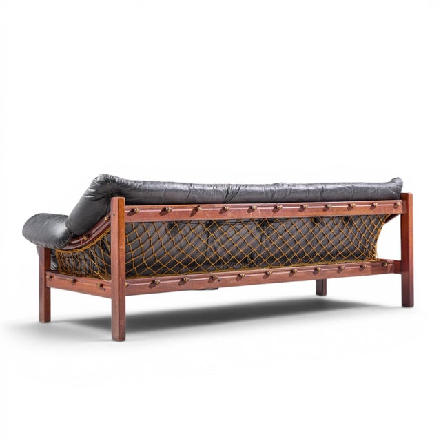 Mid 20th Century Jean Gillon for Italma "Amazonas" Mid Century Brazilian Rosewood Sofa For Sale - Image 5 of 9