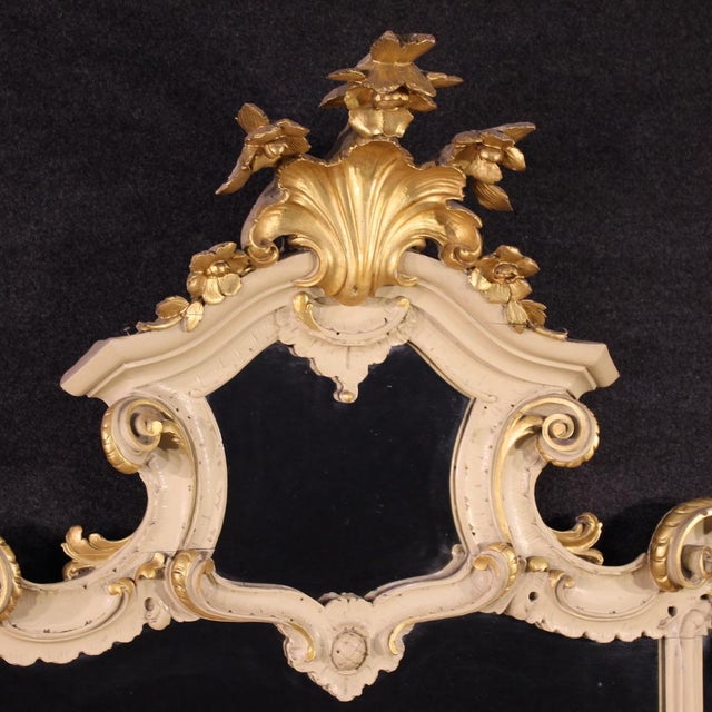 20th Century Louis XV Lacquered and Gilded Mirror, 1930s For Sale - Image 3 of 13