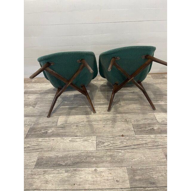 Vintage Chairs in Upholstery by Navratil, 1960, Set of 2 For Sale - Image 6 of 7