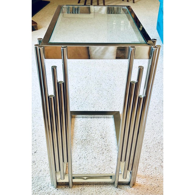 The Jules Side Table features a clear tempered glass tabletop, offering convenience for various uses, from a sofa side...