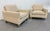 This listing is for a pair of Vintage Milo Baughman Style Club Chairs. Featuring a straight line design, elongated sides,...