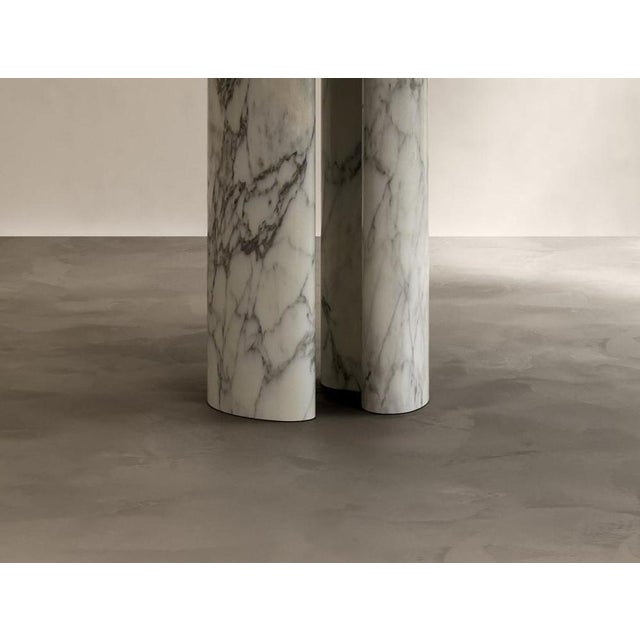Roman Dining Table III in Arabescato Marble by Paloma Editions For Sale - Image 6 of 7