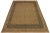 1980s Traditional Semi-Vintage Distressed Low-Pile Tan/Teal Blue Wool Rug - 7'11 X 9'11 For Sale - Image 4 of 8
