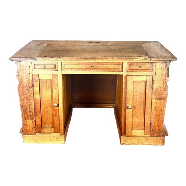 17th Century Henri IV Renaissance French Chest Desk in Carved Wood, France For Sale