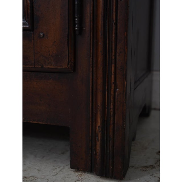 1990s Henredon Ralph Lauren Distressed China Cupboard For Sale - Image 13 of 16