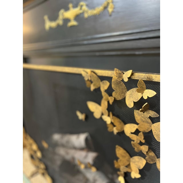 Introducing the Butterfly Fire Screen, Lighter Version - a stunning and enchanting piece that transforms your fireplace...