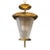 1950's Brass & Wrinkle Glass Hanging Fixture Attributed to Vetri Seguso For Sale