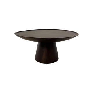 Solid Beech Tree Round Coffee Table For Sale