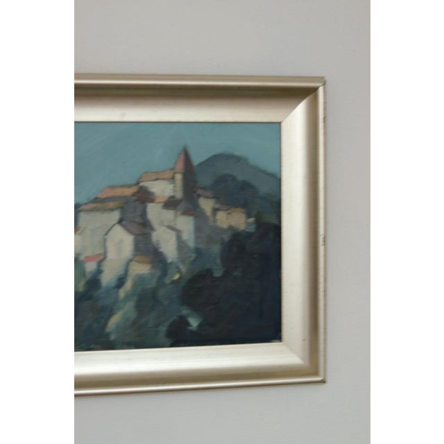Bengt Hillgrund, Village Motif, 1950s, Oil on Canvas, Framed For Sale - Image 6 of 18