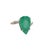 Natural Emerald Diamond Ring Size 7 14k Y Gold 7.17 TCW Certified For Sale - Image 10 of 16