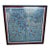 Vintage Indigo Boho Textile Wall Art | Framed Geometric Textile | Red & Turquoise For Sale