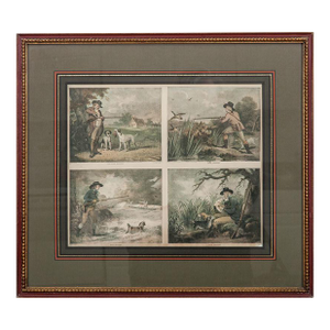Mid 18th Century "Four Gamebird Shooting Scenes" by George Morland