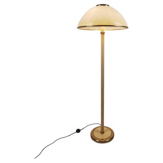 Italian Floor Lamp in Brass and Artistic Murano Glass attributed to F. Fabbian, 1970s For Sale