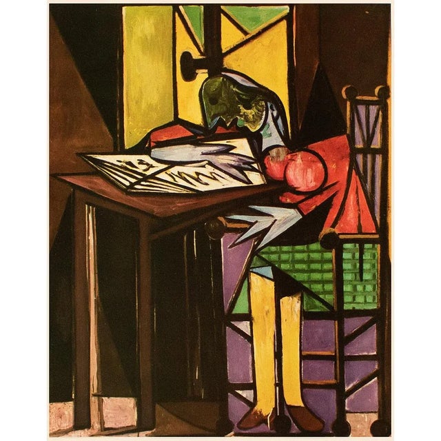 1954 After Pablo Picasso "Seated Woman Reading", First Limited Edition Offset Lithograph For Sale - Image 11 of 13