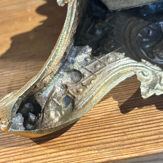 Antique Bronze-Gold Candleholders by Zechino L. Filippo, 1850, Set of 2 For Sale - Image 8 of 12