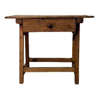 19th Century Walnut Goat-Shaped Table with Drawer For Sale