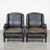 Set of Black Cowhide Leather Chairs For Sale - Image 12 of 12