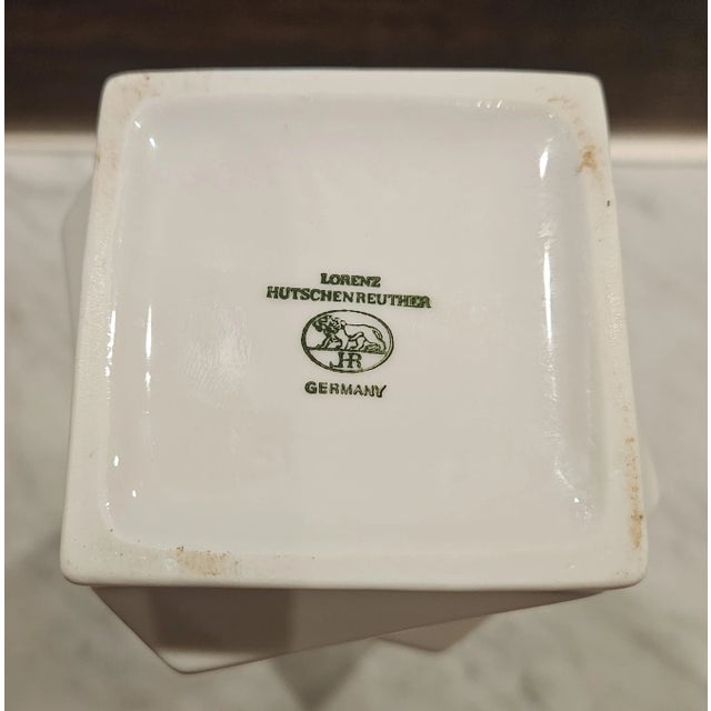 Early 21st Century Vintage Rosenthal/Hutschenreuther "Archais" Mid-Century Modern White Vase For Sale - Image 5 of 12