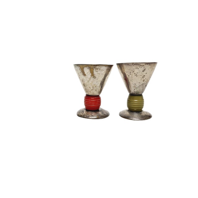 Art Deco Egg Chalices, Germany, 1950s, Set of 2 For Sale - Image 9 of 10
