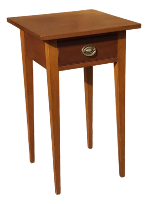 Mid 20th Century American Federal Style Mahogany Single Drawer Side Table