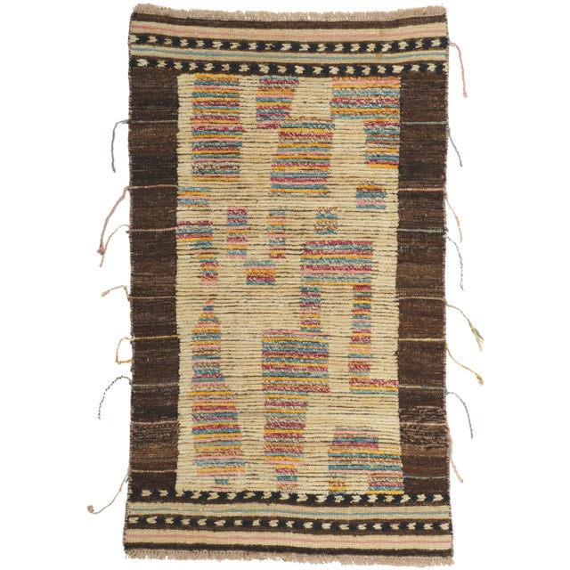 Moroccan Rug With Short Pile - 03'01 X 05'01 For Sale - Image 10 of 10