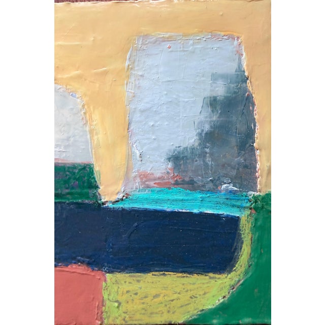 Abstract "Sunset Years" Original Mixed-Media Abstract on Panel by Zac Woodiel For Sale - Image 3 of 7