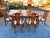 Late 20th Century Late 20th Century Attributed to Bassett Chalons Collection Sequoia Cherry Dining Set With Cane-Back Chairs, Extension Leaf & Custom Table Pads For Sale - Image 5 of 17