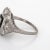Gemstone Vintage Art Deco Diamond Onyx Ring Platinum Filigree Octagon Jewellery size 4.75 For Sale - Image 7 of 7
