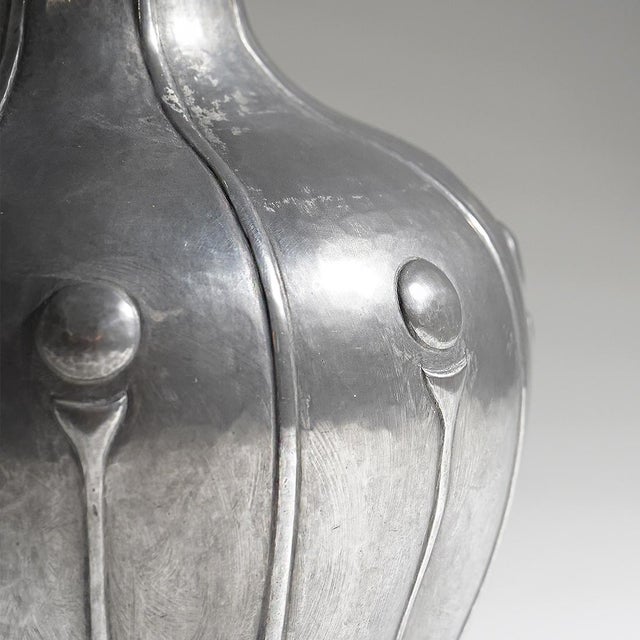 Art Deco Pewter Vase by Bellotti, 1920s For Sale - Image 10 of 13