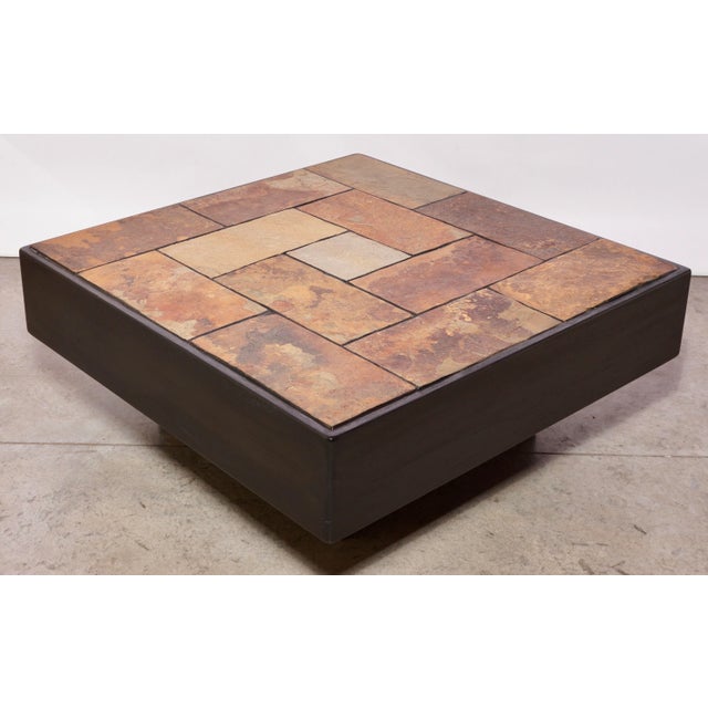 Beni Mobler Slated Top Ebonized Teak Coffee Table For Sale In Miami - Image 6 of 12