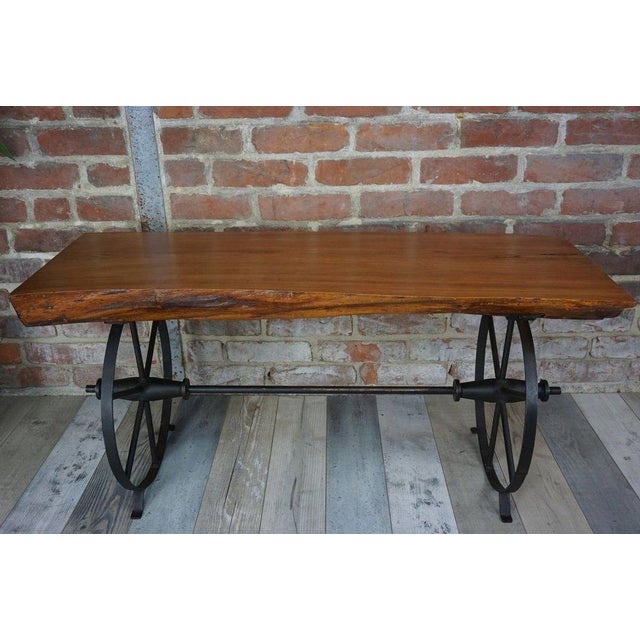 Black Wooden and Metal Coffee Table, 1950s For Sale - Image 8 of 8