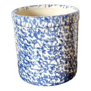 Roseville 1980s Ceramic Blue and White Ceramic Cookware For Sale