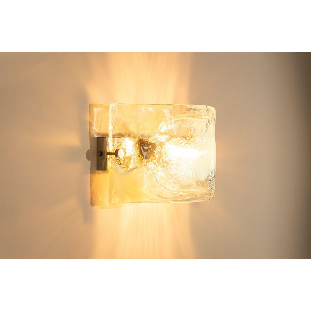 Model LP276 Wall Lamp in Crystal and Blue Murano Glass by Carlo Nason for A.V. Mazzega, Italy, 1970s For Sale - Image 9 of 15