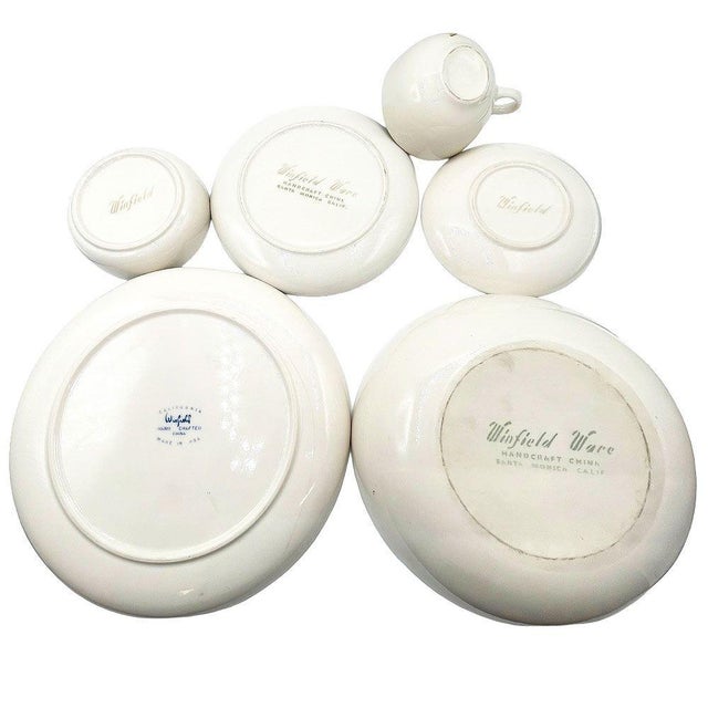 1950s Mid-Century Modern "Tiger Iris" & "Tiger Lily" China Dish Set by Winfield Pottery, Set of 43 For Sale - Image 15 of 15
