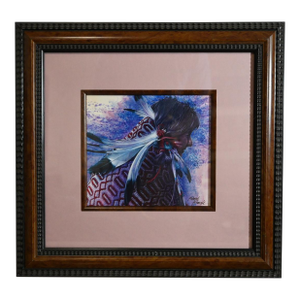 Robert Krogle "Indian Maiden" Original Gouache Painting - Western Romantic Realism