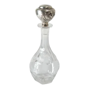 Early 20th Century Gorham Sterling Silver and Crystal Glass Decanter